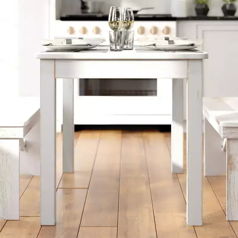 Flash Furniture, rechteckiger Farm-Esstisch aus massivem Kiefernholz, 46 x 30