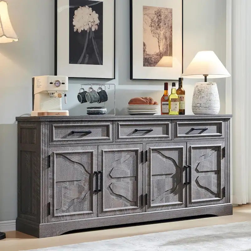 Buffet-Sideboard im Landhausstil, Kaffeebar und Weinbar für das Esszimmer - N/A