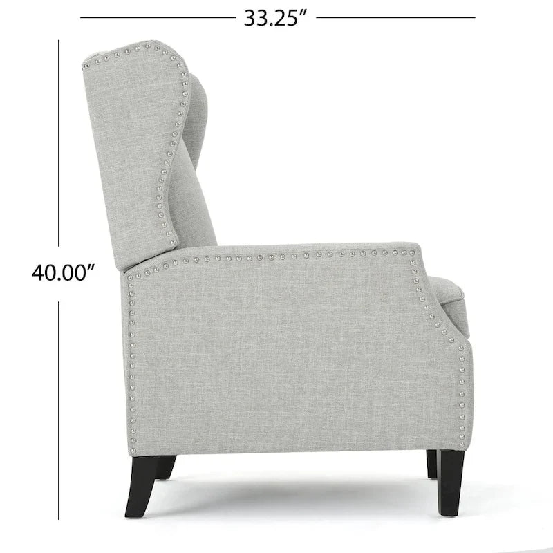 Fauteuil inclinable à dossier haut et à bascule, rembourré, style classique, pour le salon