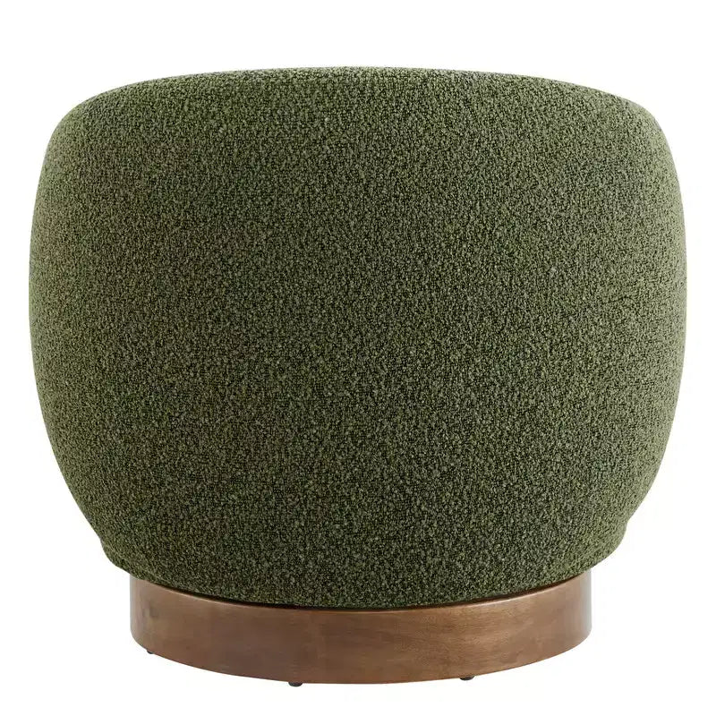 Spruce&Spring gepolsterter drehbarer Akzent-Sesselsessel mit Holzgestell