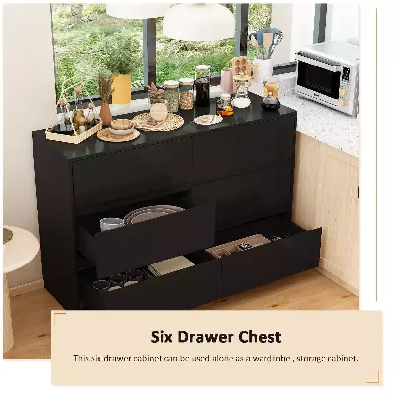 Buffet avec rangement intelligent, pivotant et extensible, avec 6 tiroirs, comptoir prolongé, tapis antidérapant, table à manger pivotante et garde-manger pour îlot de cuisine