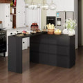 Buffet avec rangement intelligent, pivotant et extensible, avec 6 tiroirs, comptoir prolongé, tapis antidérapant, table à manger pivotante et garde-manger pour îlot de cuisine