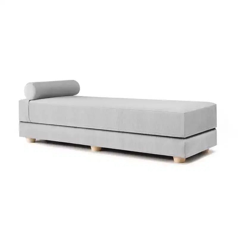 Ligbed / uitklapbaar queensize logeerbed - microfluweel