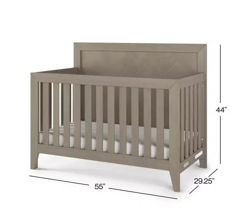 Child Craft Kieran Kinderzimmer-Set, 3-teilig, mit Babybett, Kommode und Schubladenkommode; einschließlich 4-in-1 umbaubarem Babybett