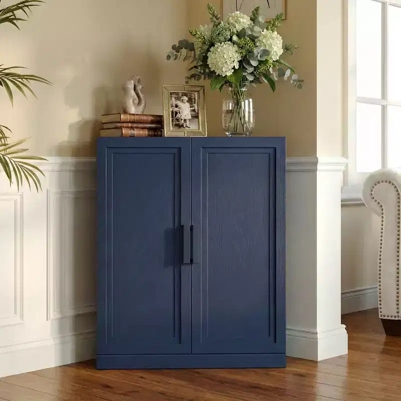 Eckschrank von Dovelina mit verstellbaren Einlegeböden, Sideboard, Anrichte, Weinschrank und Küchenschrank mit Holztüren - 31H x 31W, 36H x 31W
