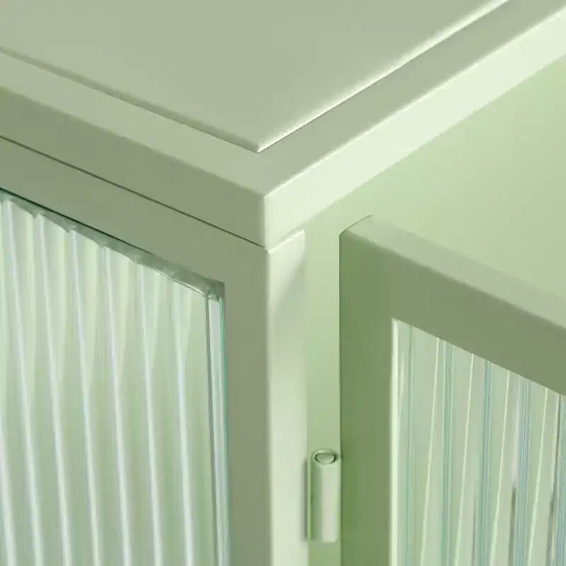 Okak moderner Hängeschrank mit 2 Türen, 3 Ebenen und Glastüren für Eingangsbereich/Esszimmer/Wohnzimmer/Küche