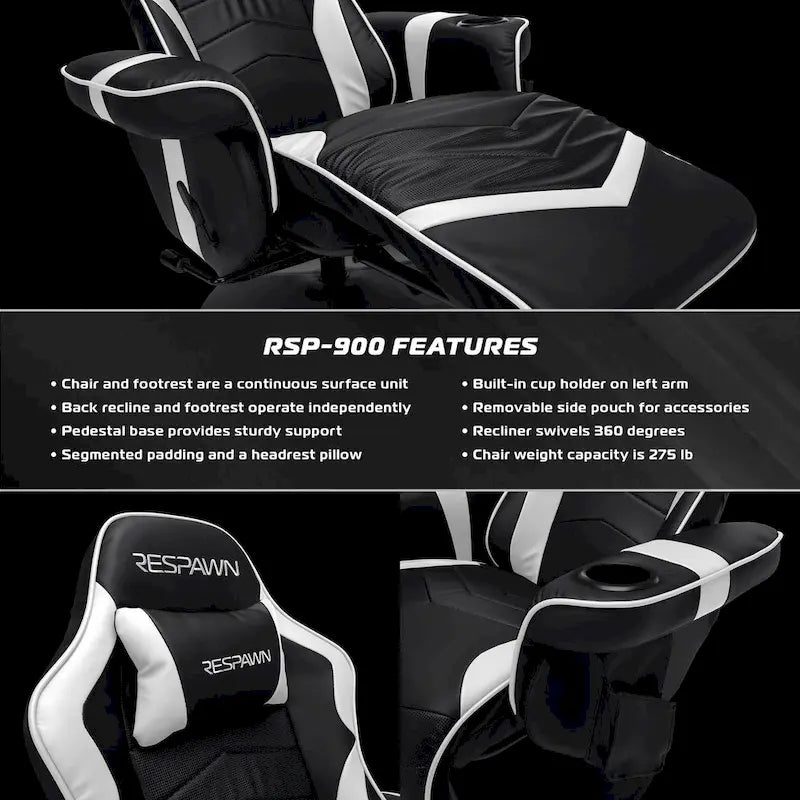 Gaming-Relaxsessel - Gaming-Sessel mit Liegefunktion und Fußstütze