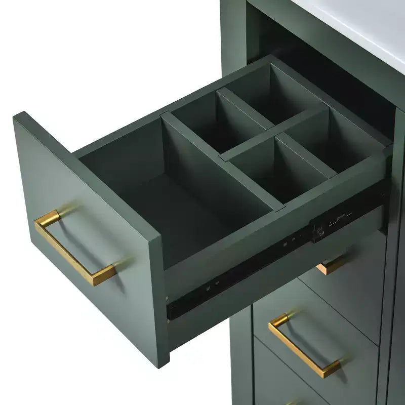 30 Badezimmer-Waschtischunterschrank mit einem Waschbecken, Schrank und 3 Schubladen ??Schwarz / Blau / Grün / Indigo / Weiß