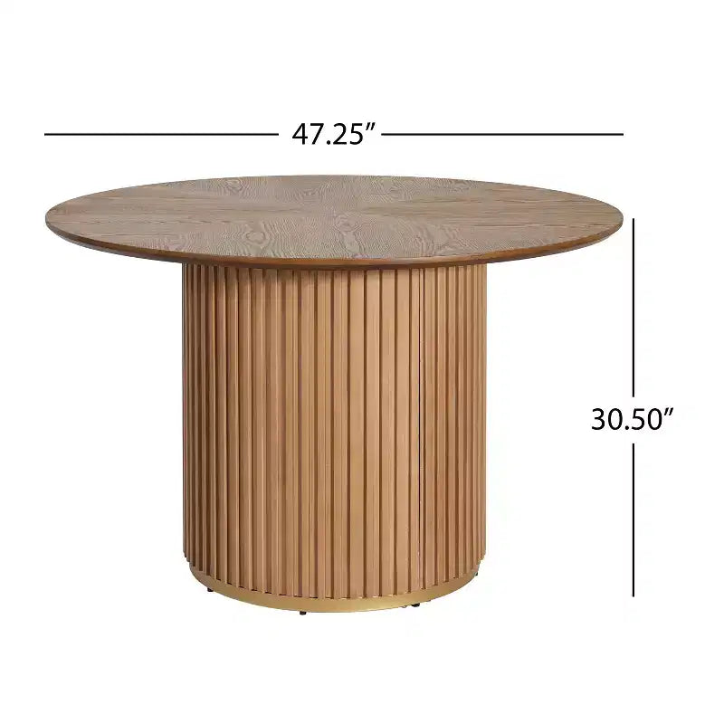 Modernes 5-teiliges rundes Esszimmer-Set von Christopher Knight Home Shankar mit Stühlen aus Kautschukholz und Polsterung