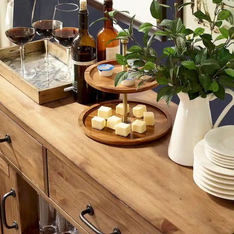 Buffet Crosley Roots, finition naturelle - 52  W x 18  D x 36  H