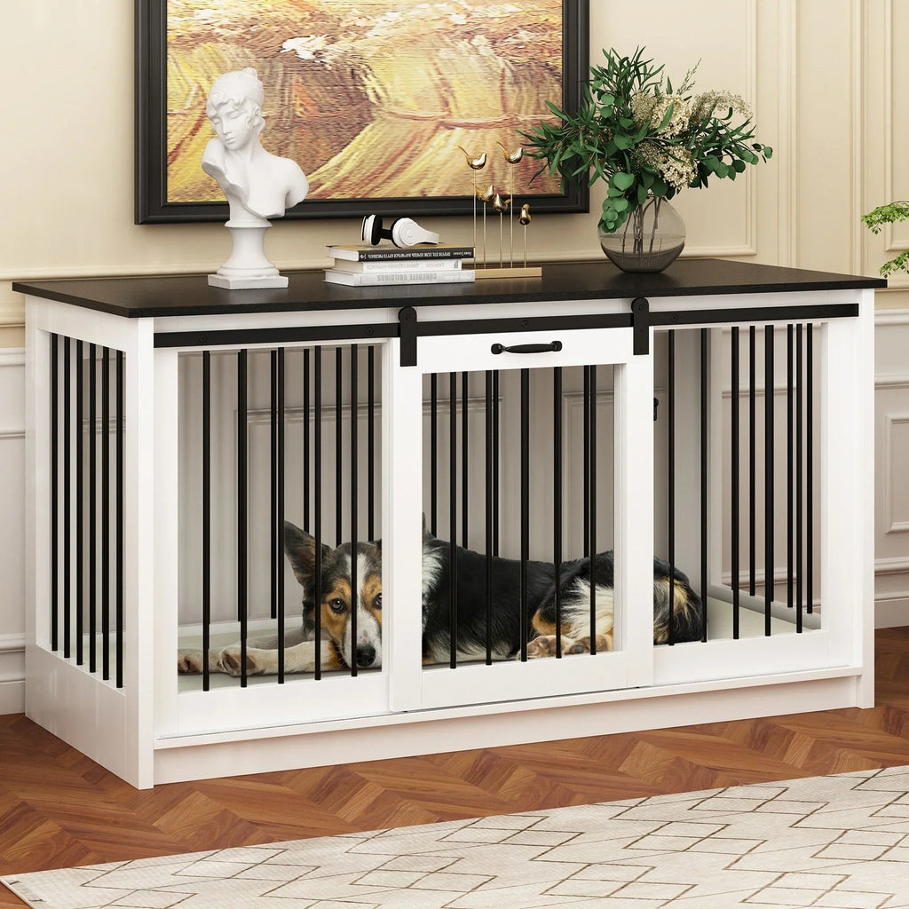 Tierresidenz mit Eisenrohrverstärkung, stilvolle und robuste Hundebox