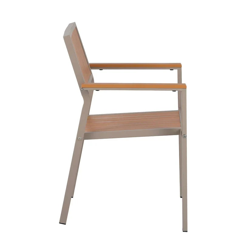 Ensemble de repas d’extérieur extensible 7 pièces avec table extensible et 6 fauteuils