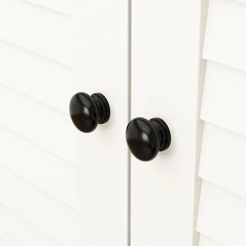 Kleiderschrank, 59 Zoll breit, großer freistehender Schrank, Weiß