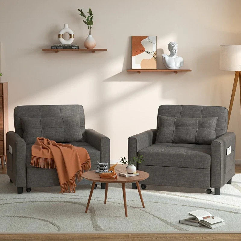 Verstelbare slaapbank 3-in-1, uitschuifbare fauteuilbank, ombouwbaar opklapbed voor de woonkamer