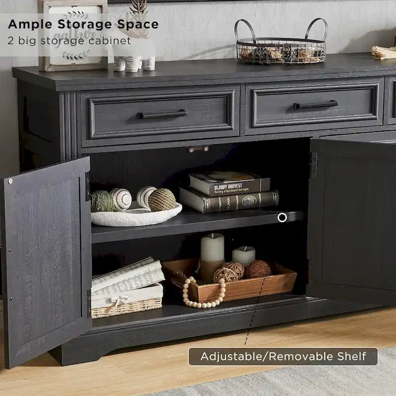 Buffet-Sideboard im Landhausstil, Kaffeebar und Weinbar für das Esszimmer - N/A