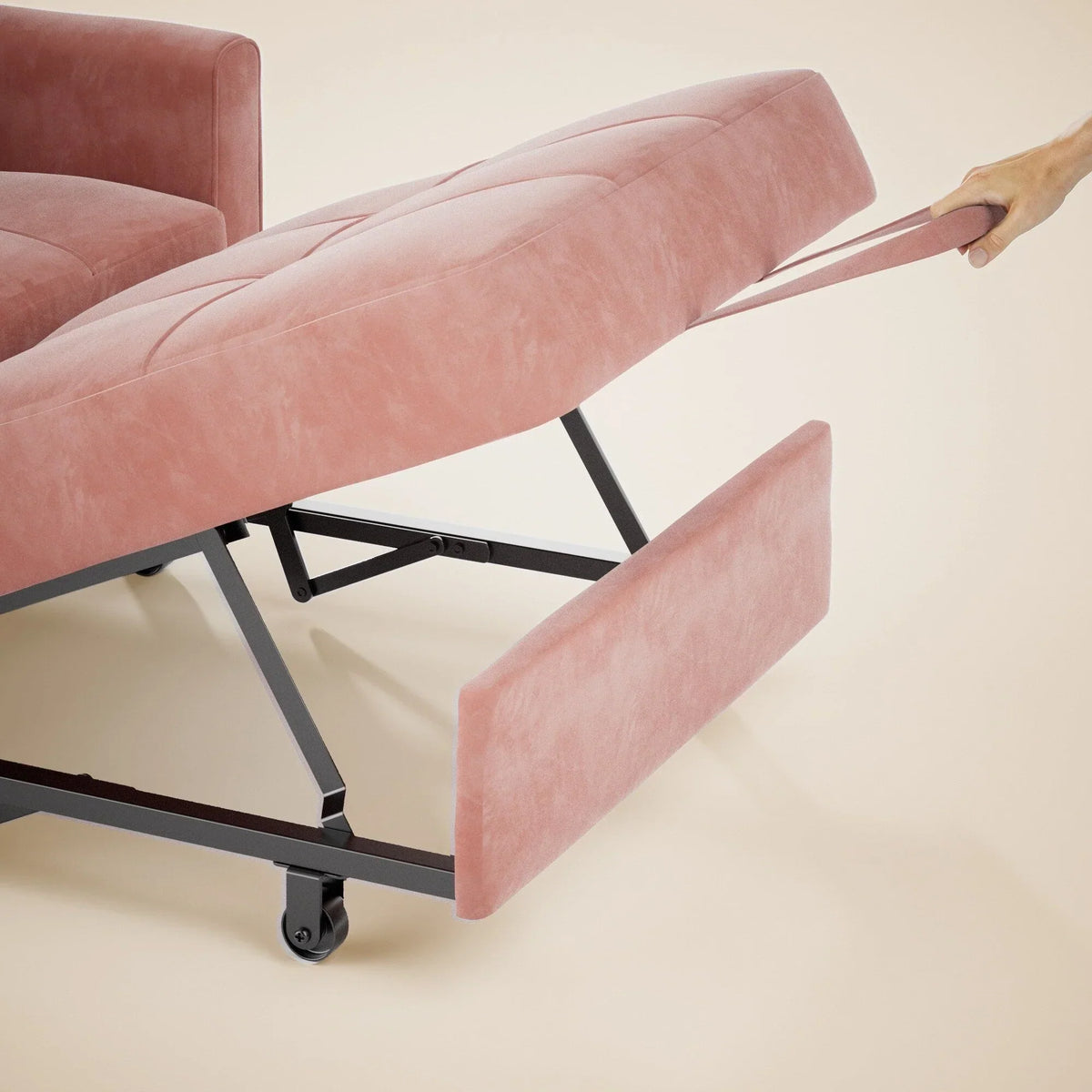 Verstelbare slaapbank 3-in-1, uitschuifbare fauteuilbank, ombouwbaar opklapbed voor de woonkamer