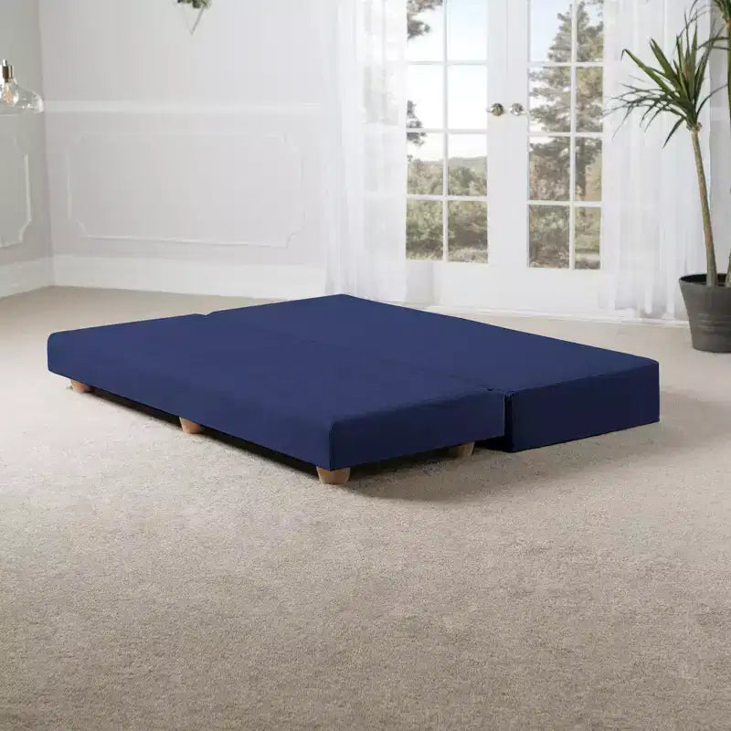 Ligbed / uitklapbaar queensize logeerbed - microfluweel