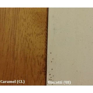Modernes Esszimmer-Set für 5 Personen in Antik-Karamell/Biscotti mit doppelter X-Rückenlehne
