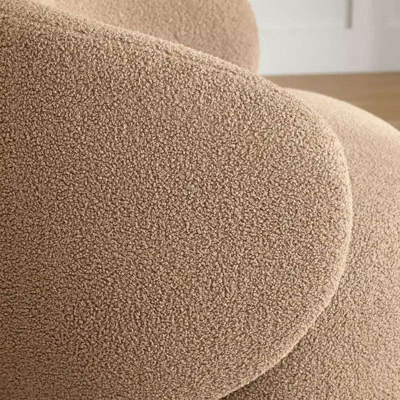 Spruce&Spring gepolsterter drehbarer Akzent-Sesselsessel mit Holzgestell