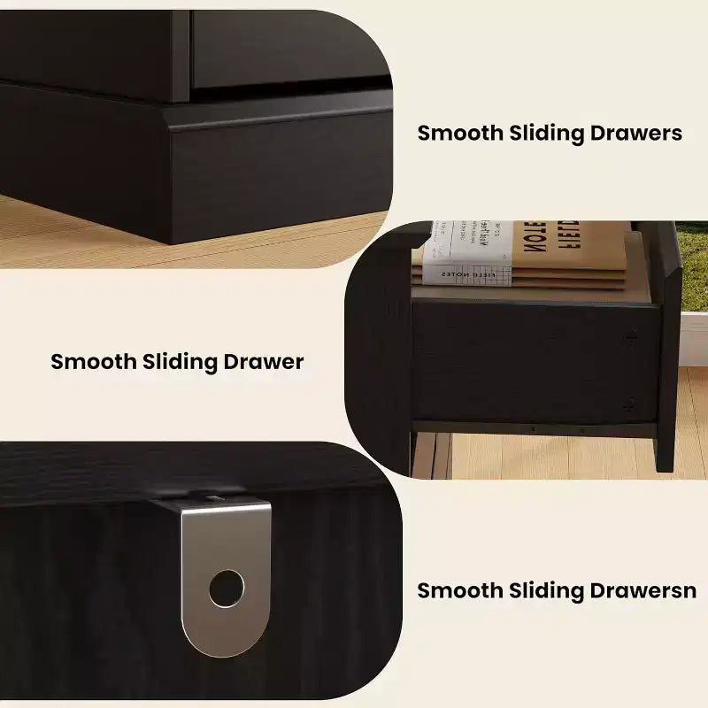 Meuble de rangement à 8 tiroirs, commode avec tiroirs profonds et grand plateau, pour salon, couloir ou chambre d’enfant