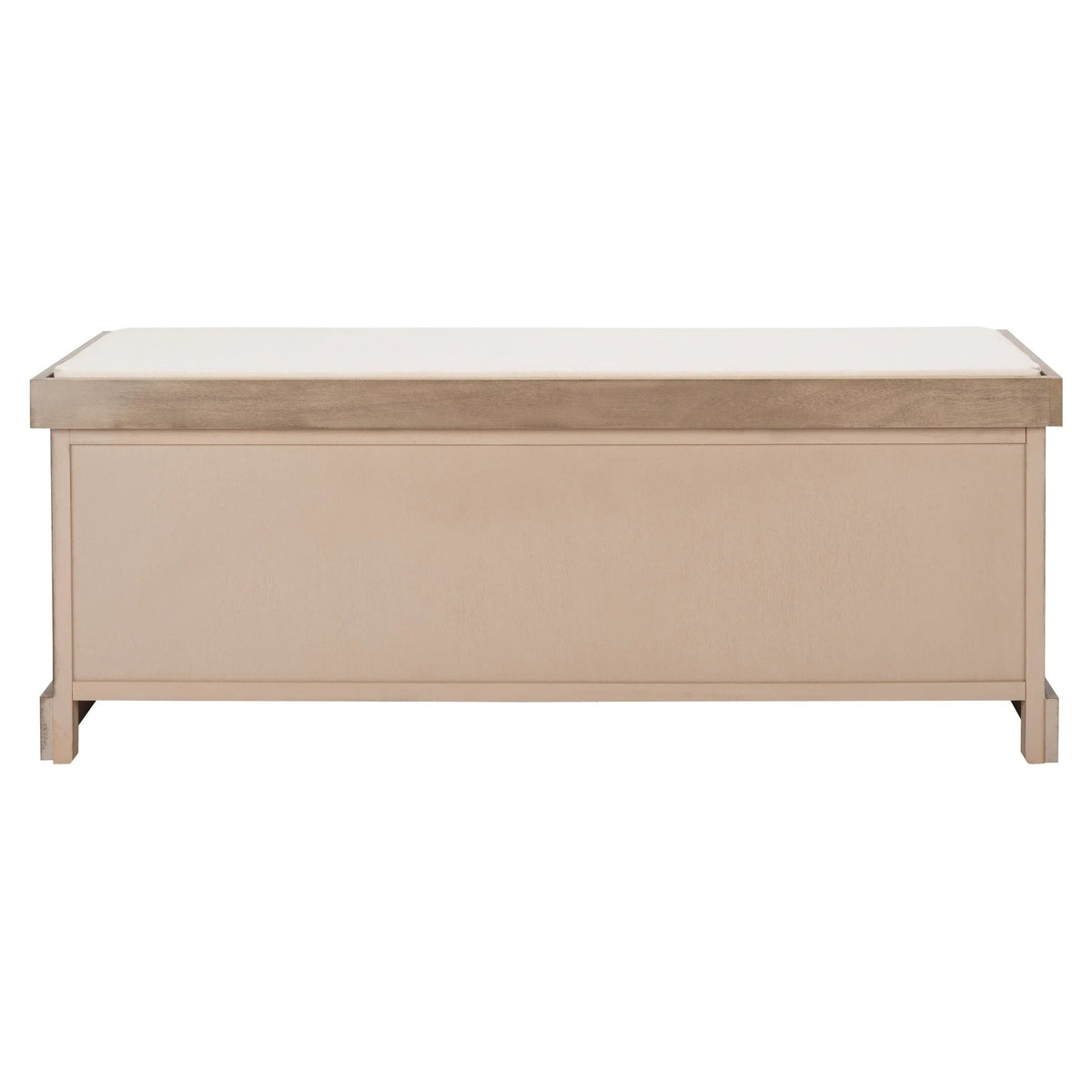 Banc de rangement SAFAVIEH Fiorello avec coussin et 3 tiroirs - 47.3 W x 15 L x 19 H - 47Wx15Dx19H
