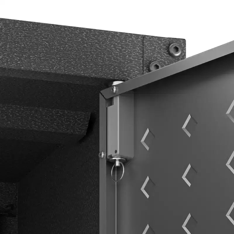 Armoire de rangement haute pour garage avec portes, acier robuste  