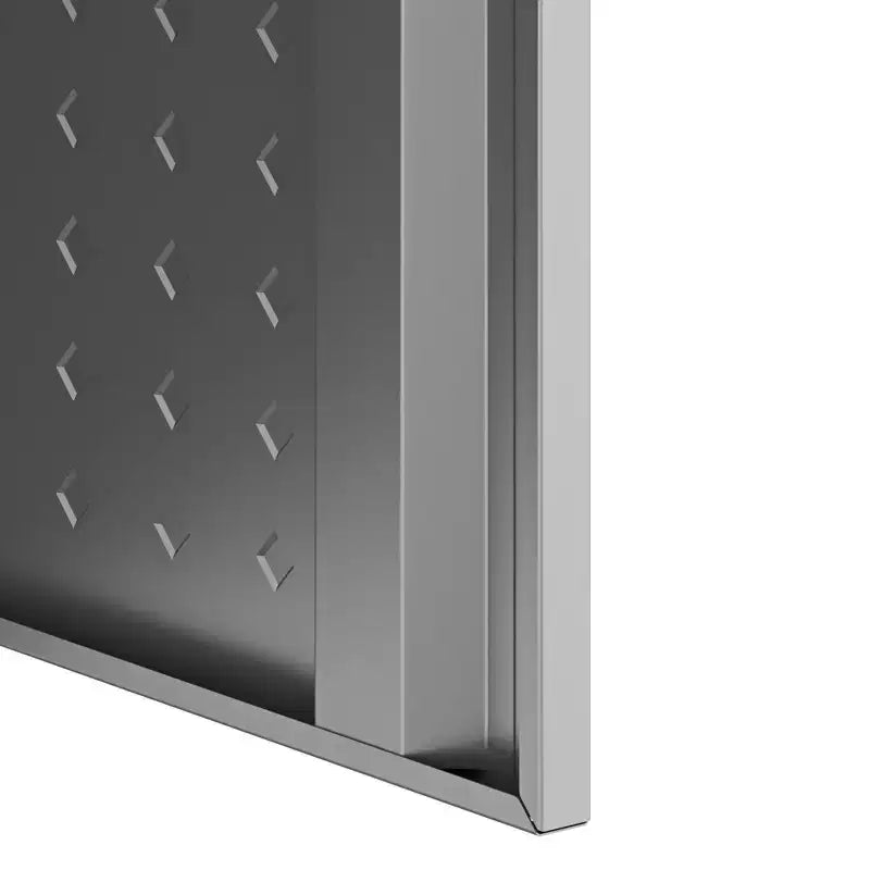 Armoire de rangement haute pour garage avec portes, acier robuste  