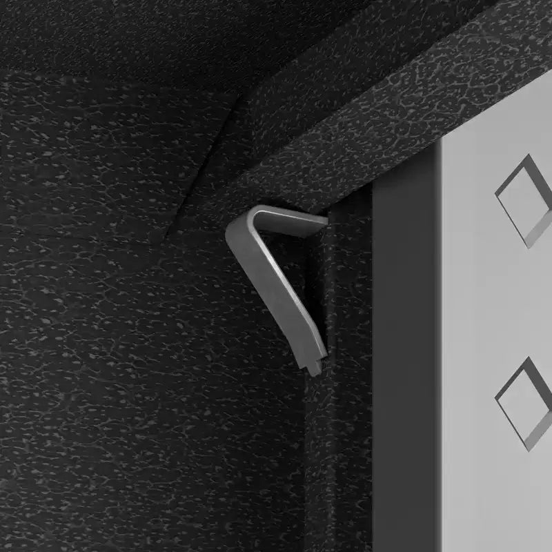 Armoire de rangement haute pour garage avec portes, acier robuste  