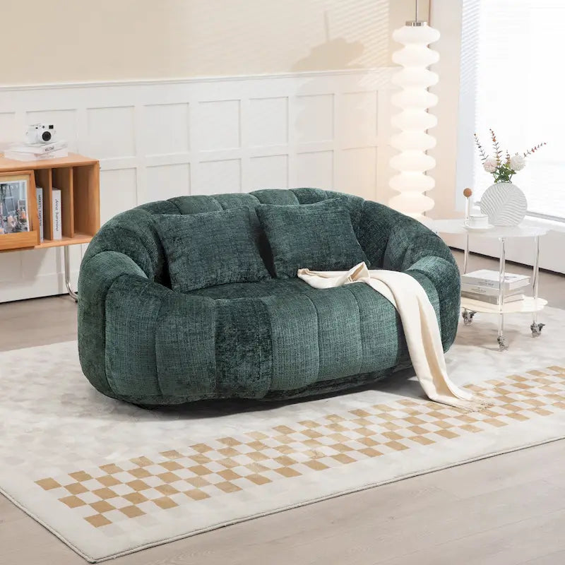 GDFStudio - Laurel-Chenille-Zweisitzer mit hochdichtem Schaumstoff und extra großem Komfort