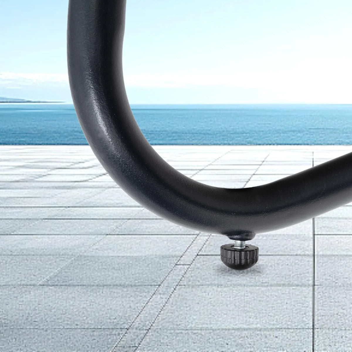 Doppel-Papasan-Sofa mit Sitzkissen, wetterfestes PE-Rattan und Metallgestell für Innen- und Außenbereich