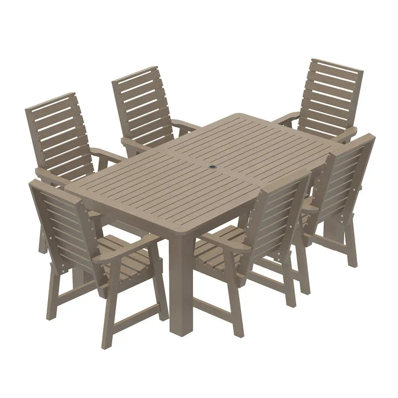 HIGHWOOD PROFESSIONAL 7-delige eethoek voor buiten 42x72