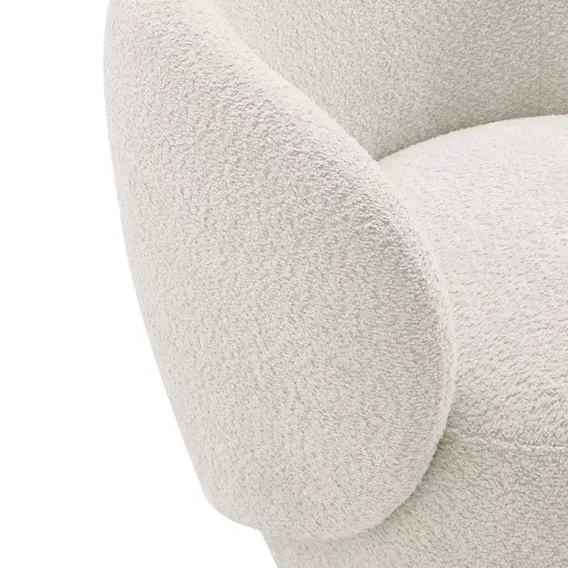 Spruce&Spring gepolsterter drehbarer Akzent-Sesselsessel mit Holzgestell