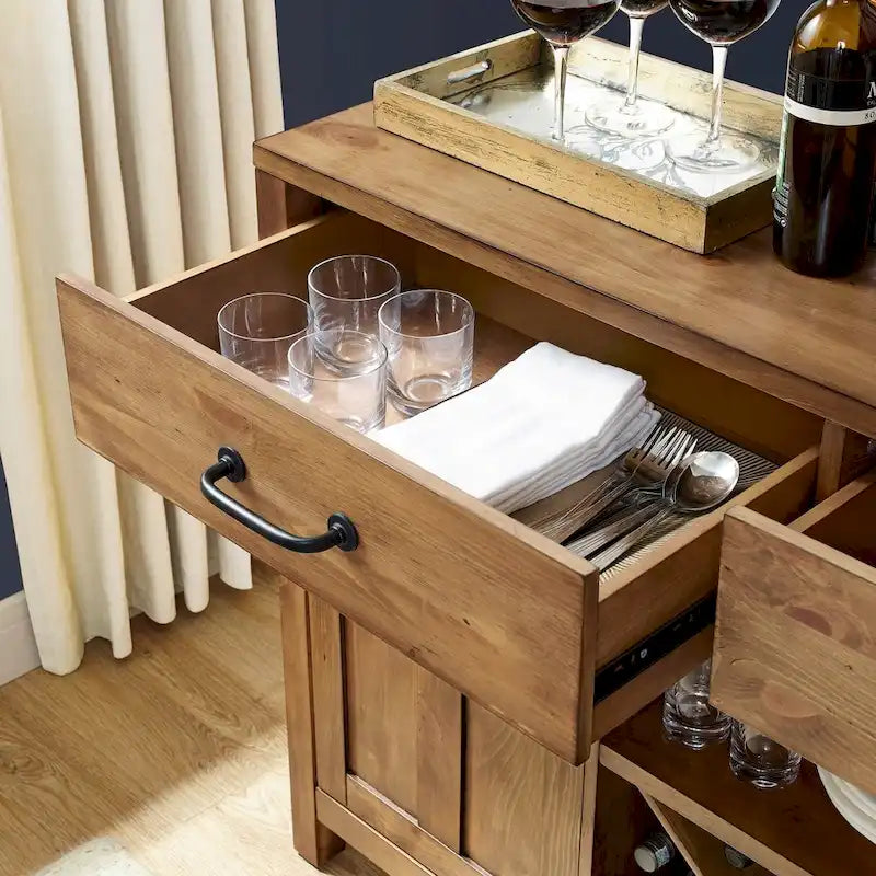 Buffet Crosley Roots, finition naturelle - 52  W x 18  D x 36  H