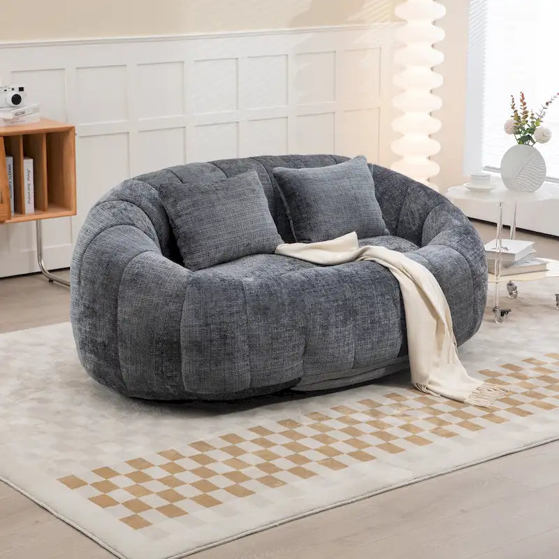 GDFStudio - Laurel-Chenille-Zweisitzer mit hochdichtem Schaumstoff und extra großem Komfort