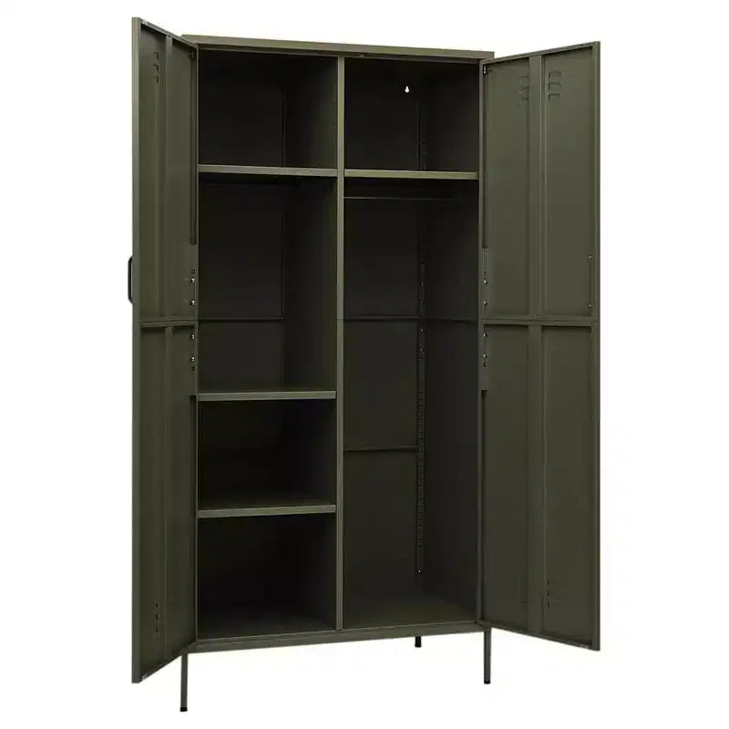 Armoire vidaXL vert olive 35.4x19.7x70.9 en acier