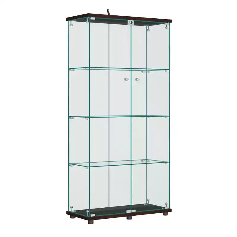 Vitrine en verre 64.5 X 32 avec serrure