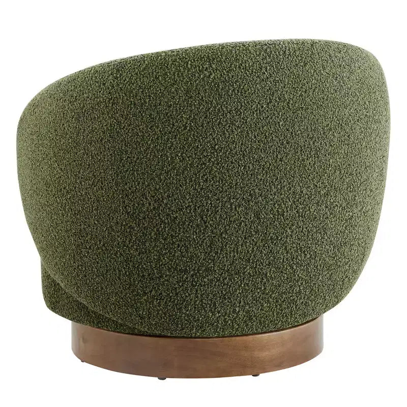 Spruce&Spring gepolsterter drehbarer Akzent-Sesselsessel mit Holzgestell