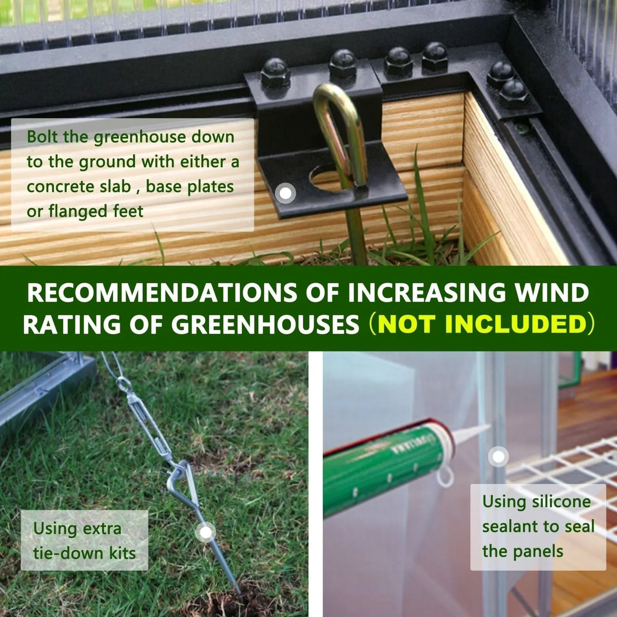VEIKOUS aluminium tuinkas om in te lopen, met verstelbaar dakraam en afsluitbare deur, grijs