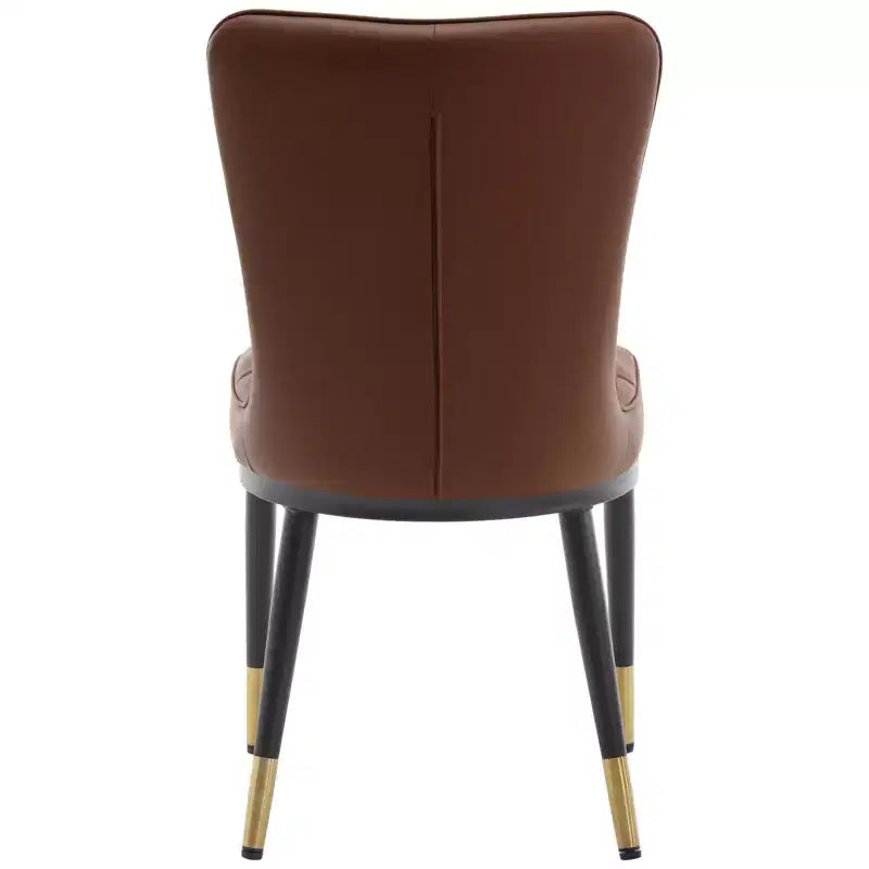 Bekrvio Esszimmerstühle, 6er-Set, moderne Sitzfläche aus Kunstleder mit Polsterung und hoher Rückenlehne, Metallbeine, armlose Küchenstühle für Wohn- und Esszimmer