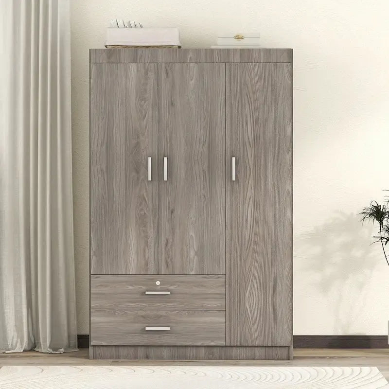 Kleiderschrank mit 3 Türen und 2 Schubladen
