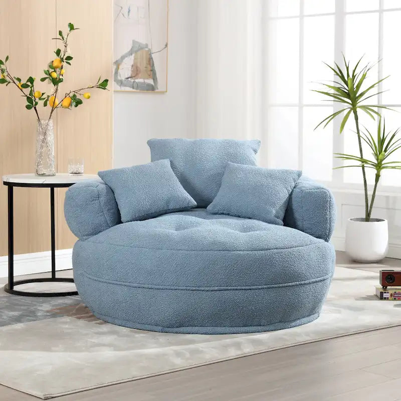 Runder Sofa-Sessel ?C Weiß/Blau/Grau/Gelb/Orange/Rosarot/Marineblau/Grün, Einzel- und Doppelsitz