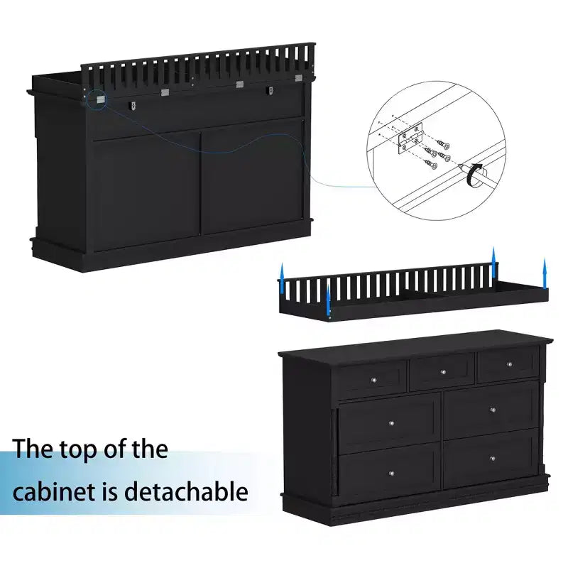 Commode à langer polyvalente Famapy : design convertible, tiroirs spacieux, évolue avec votre tout-petit