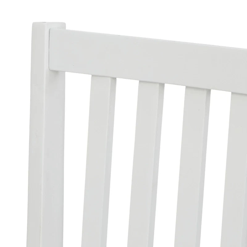 Set mit 4 Esszimmerstühlen aus Massivholz mit Sprossenlehne, stabilem Gestell, klassischem Design und einfacher Montage