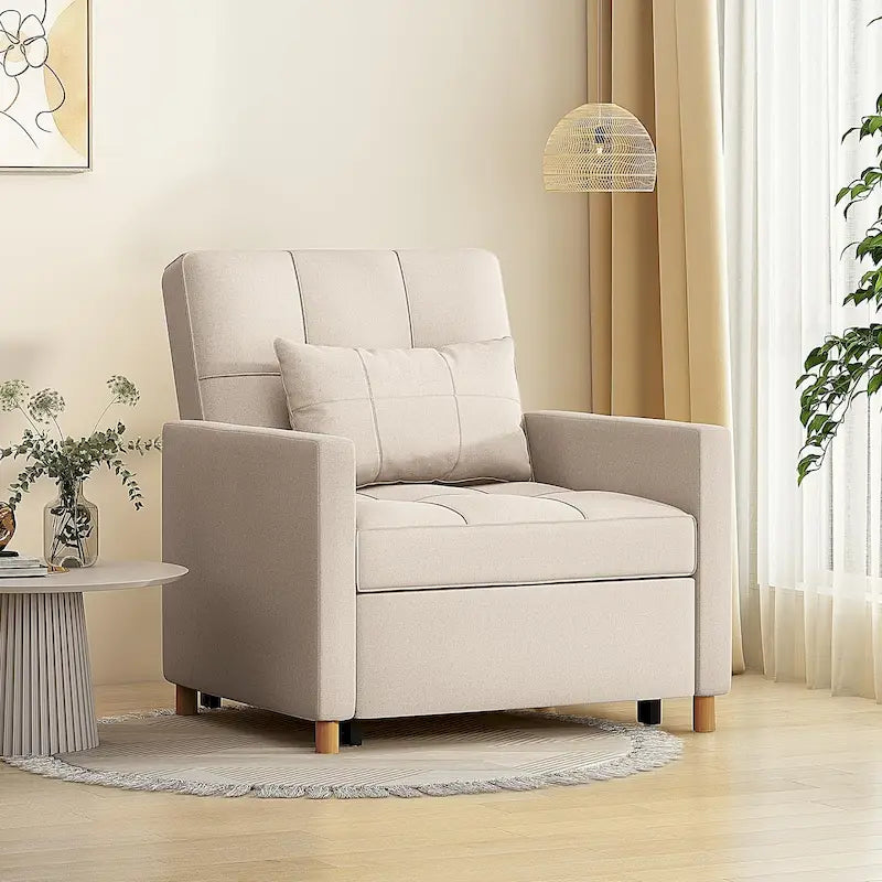 Fauteuil convertible AECOJOY 3 en 1 avec coussin et dossier réglable