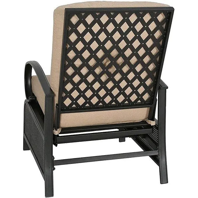 Verstellbarer Relaxsessel für die Terrasse mit Kissen - 38 (D) x 26.5 (W) x 38.5 (H) Zoll