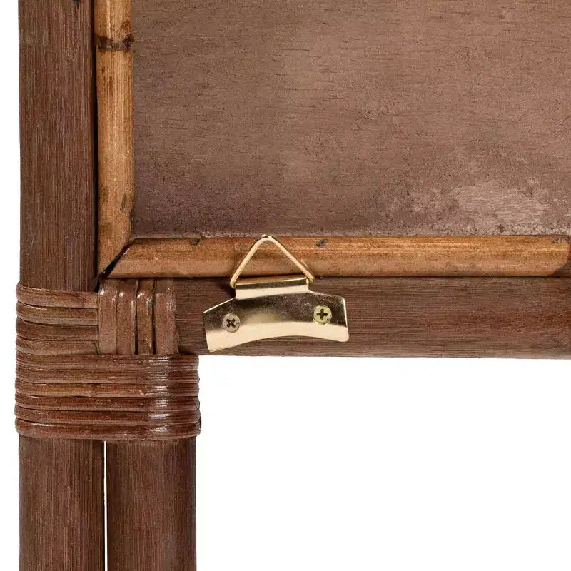 bali & pari Elettra-Kopfteil aus Rattan für Kingsize-Betten: handgefertigt, keine Montage erforderlich, Boho-Design