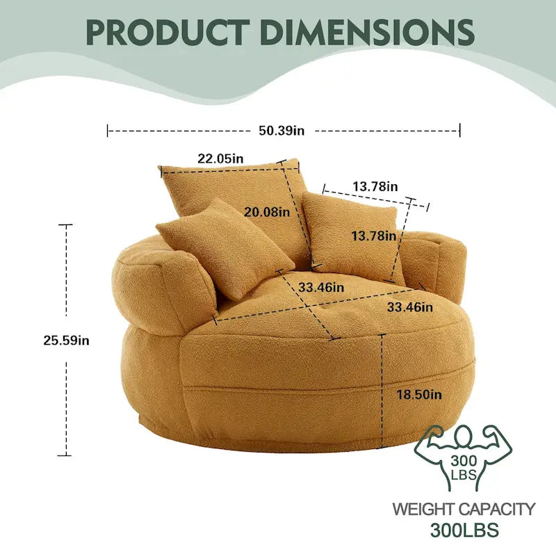 Runder Sofa-Sessel ?C Weiß/Blau/Grau/Gelb/Orange/Rosarot/Marineblau/Grün, Einzel- und Doppelsitz