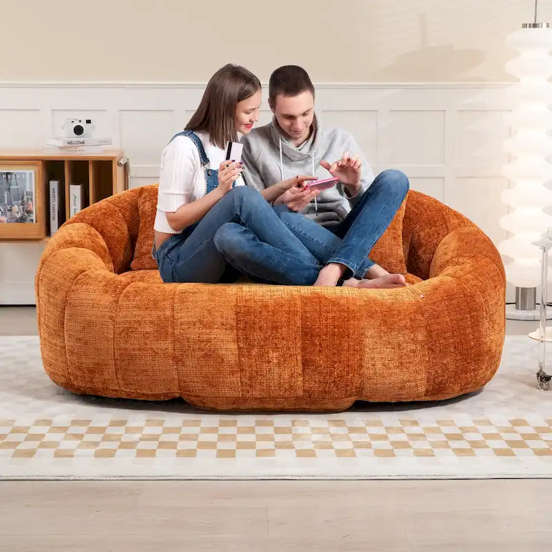GDFStudio - Laurel-Chenille-Zweisitzer mit hochdichtem Schaumstoff und extra großem Komfort