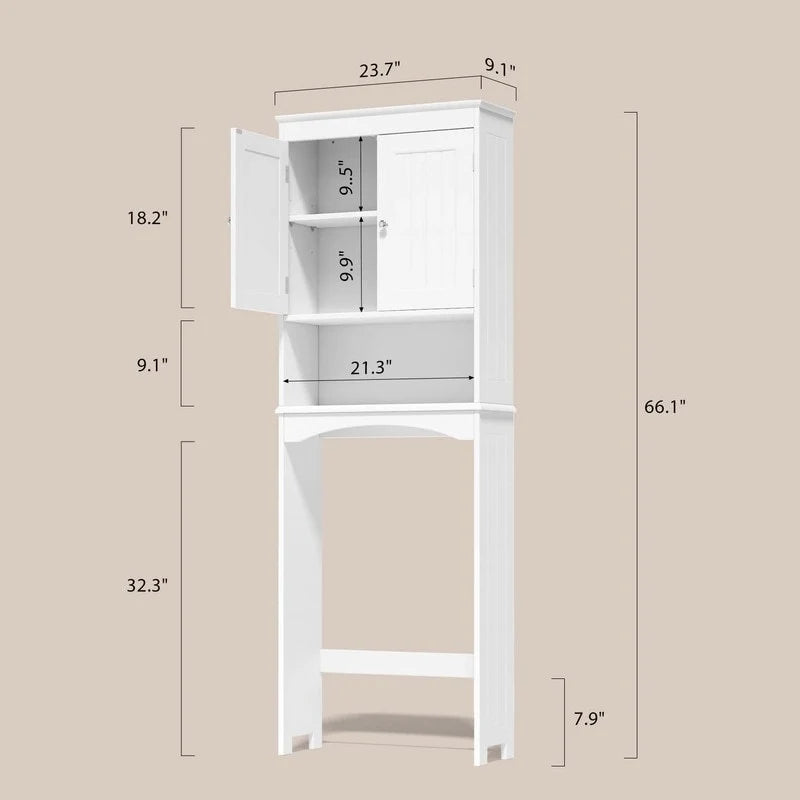 Badkamerkast, toiletmeubel, badkamerplank boven het toilet, ruimtebesparend toilet