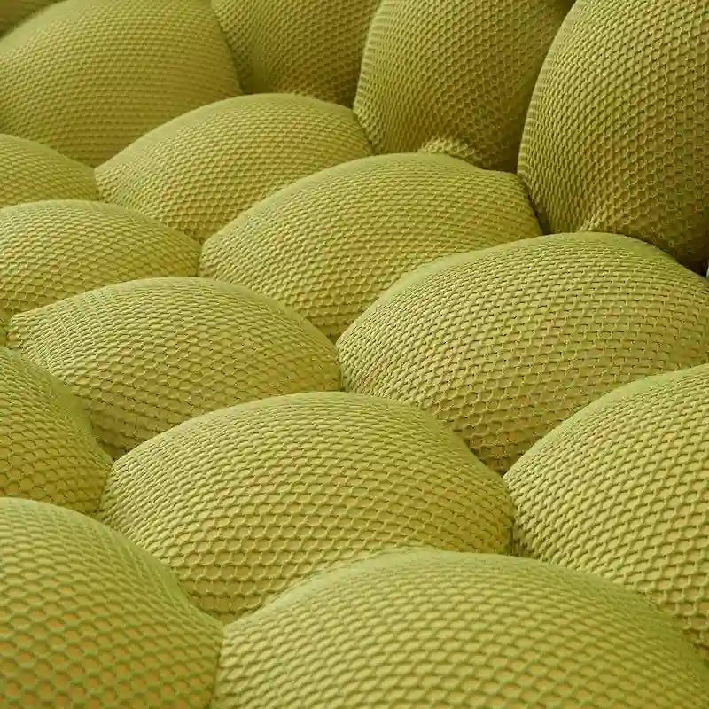2-zits bubbelvormige, gebogen loungebank met honingraatmotief en 3D-textielstof voor de woonkamer, salon of het appartement